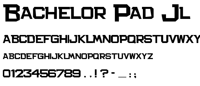 Bachelor Pad JL font